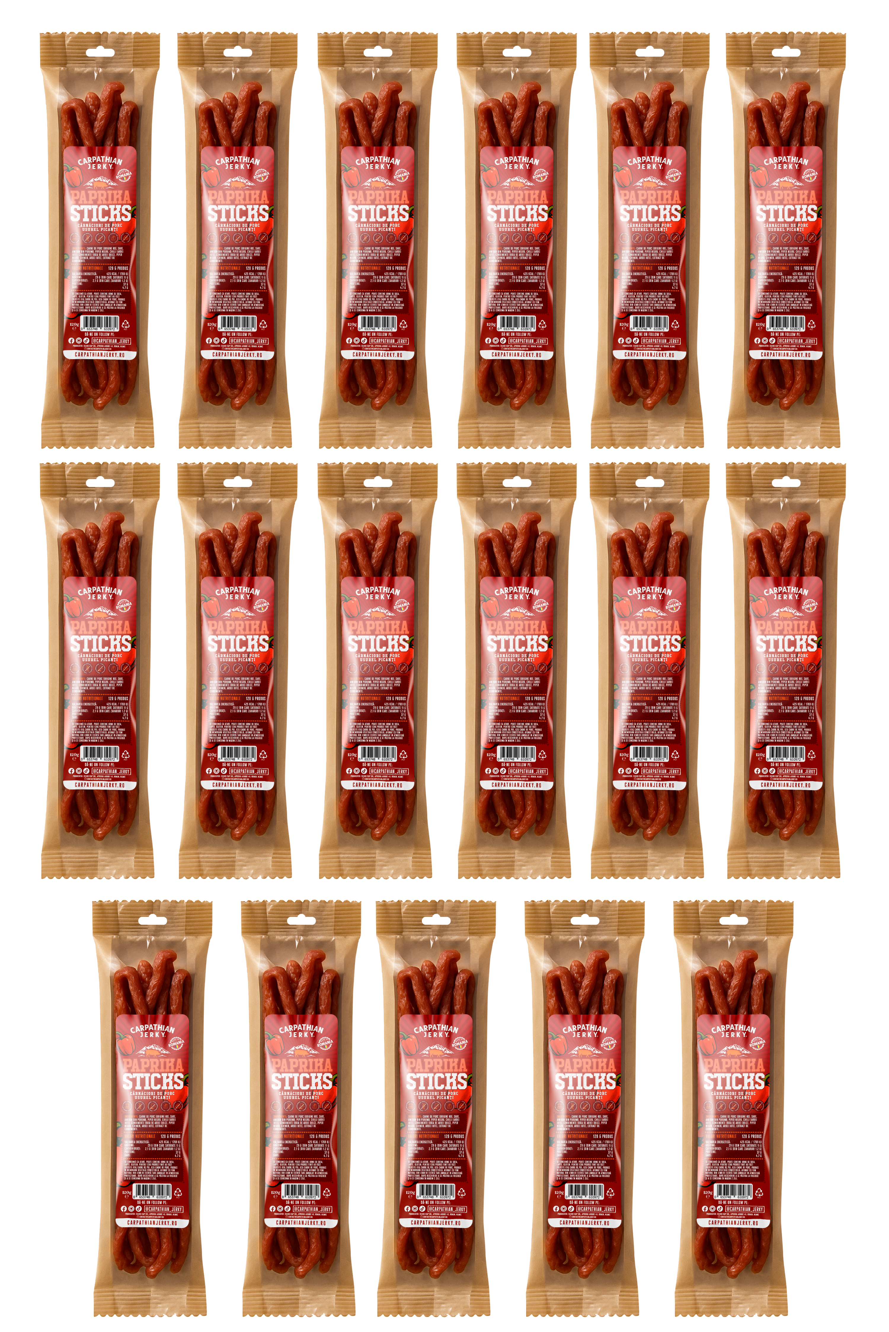 Carpathian Jerky Maxi Sticks