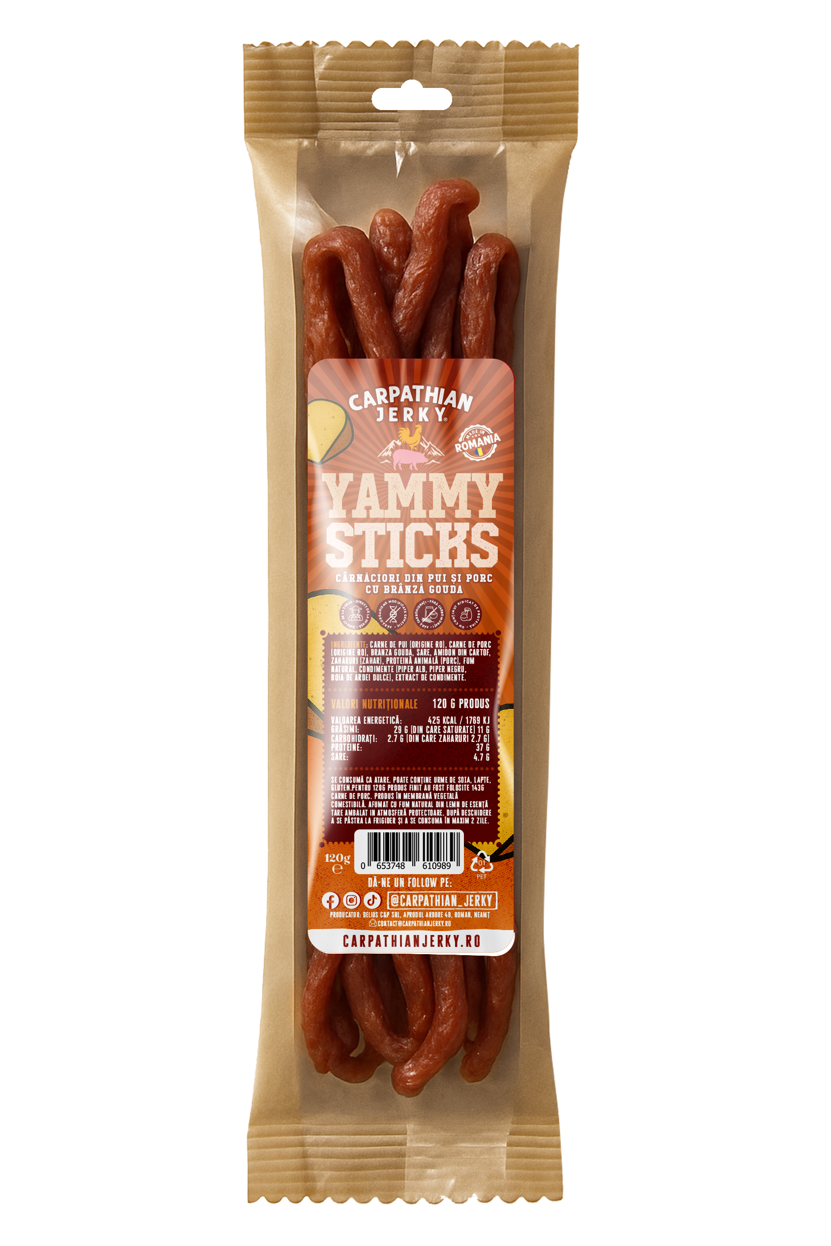 Carpathian Jerky Maxi Sticks