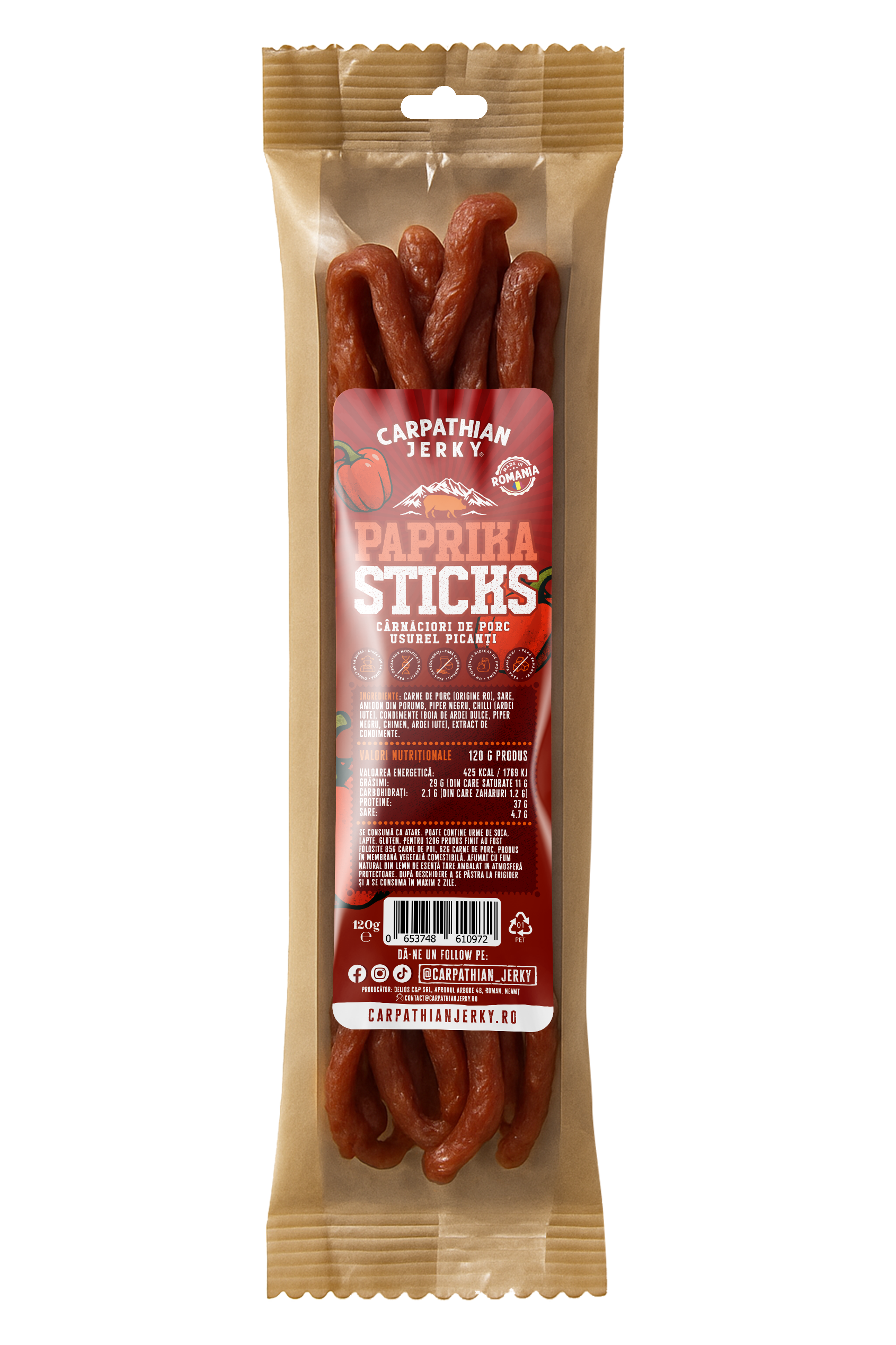 Carpathian Jerky Maxi Sticks