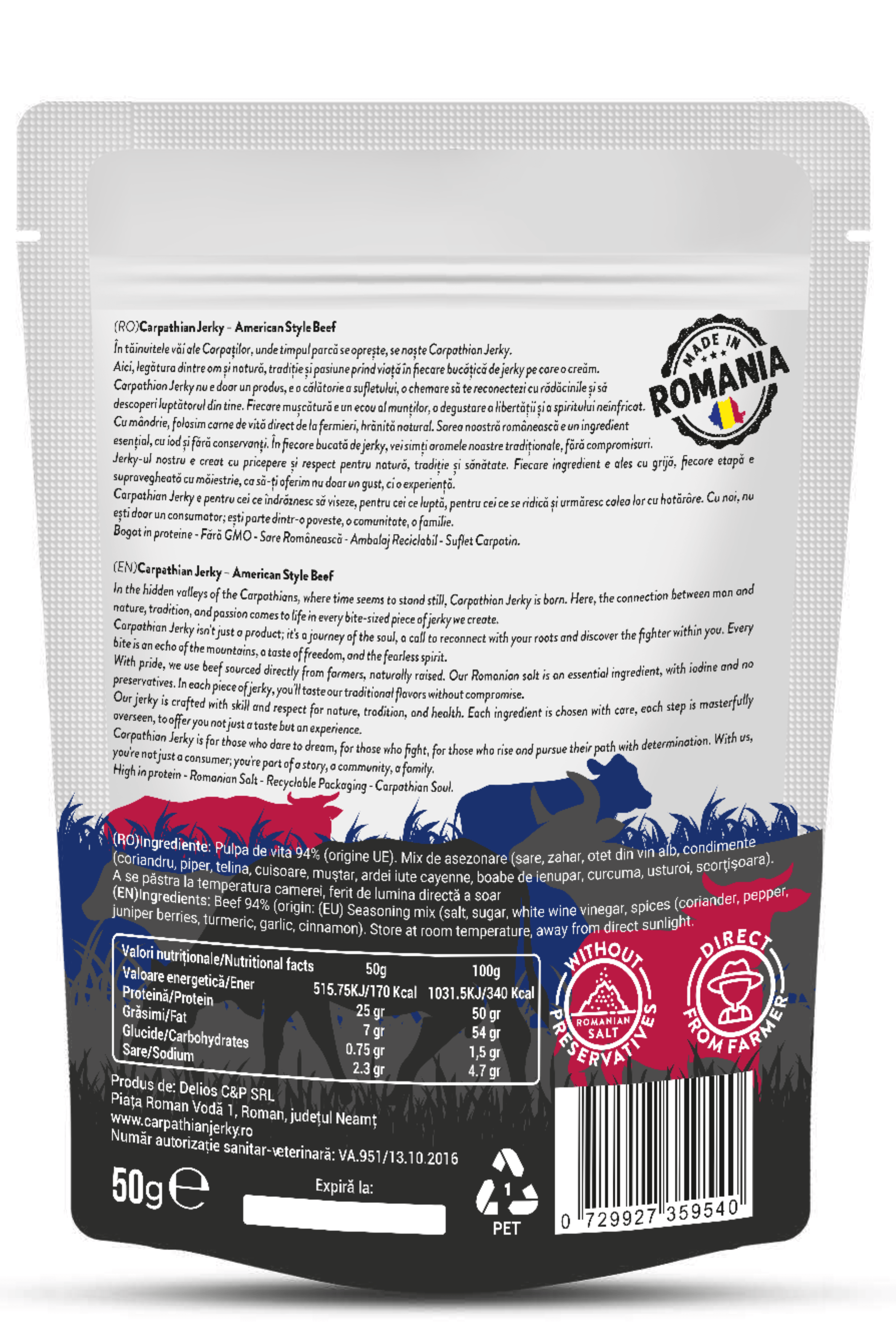 Carpathian Jerky w stylu amerykańskim - Carpathian Jerky